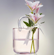 گلدان کیف شیشه ای