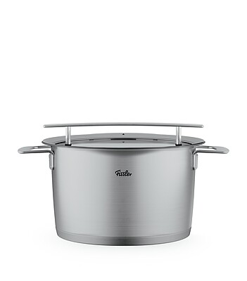 ‏ قابلمه استیل  با درب (24 سانتی )FISSLER