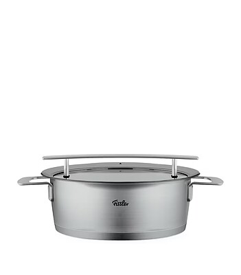 ‏ تابه استیل  با درب (24 سانتی )FISSLER