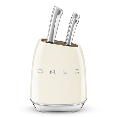 ست چاقو اورجینال Smeg - کرمی