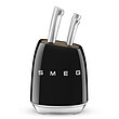 ست چاقو اورجینال Smeg - مشکی