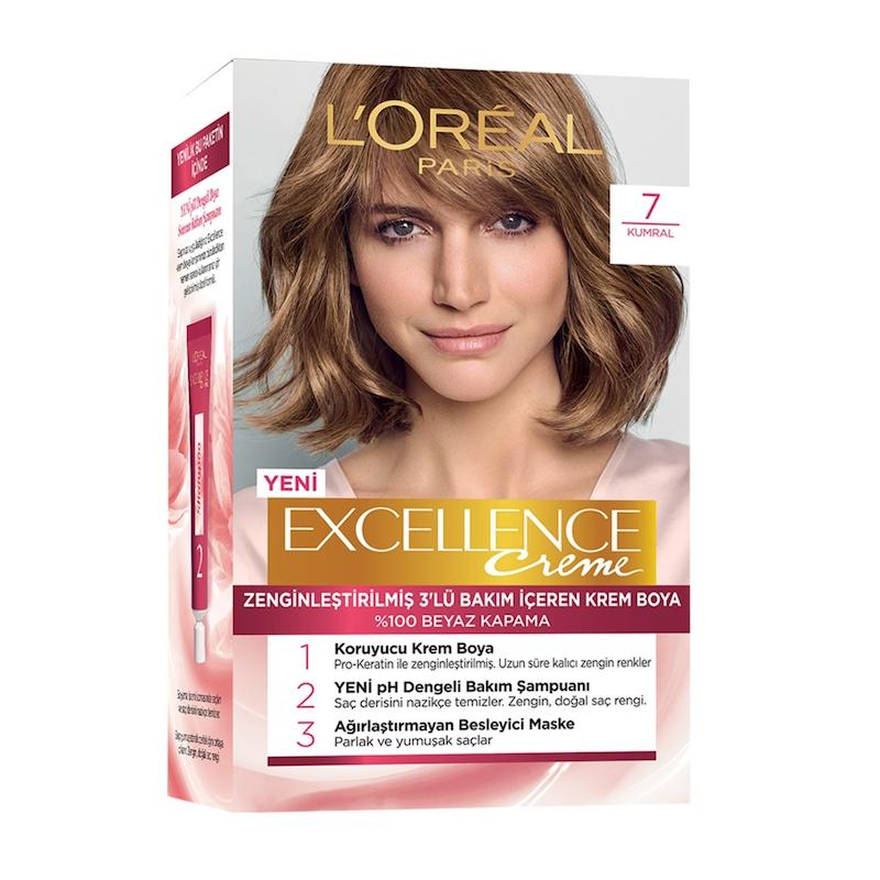 کیت رنگ موی لورال پاریس مدل Excellence شماره 7