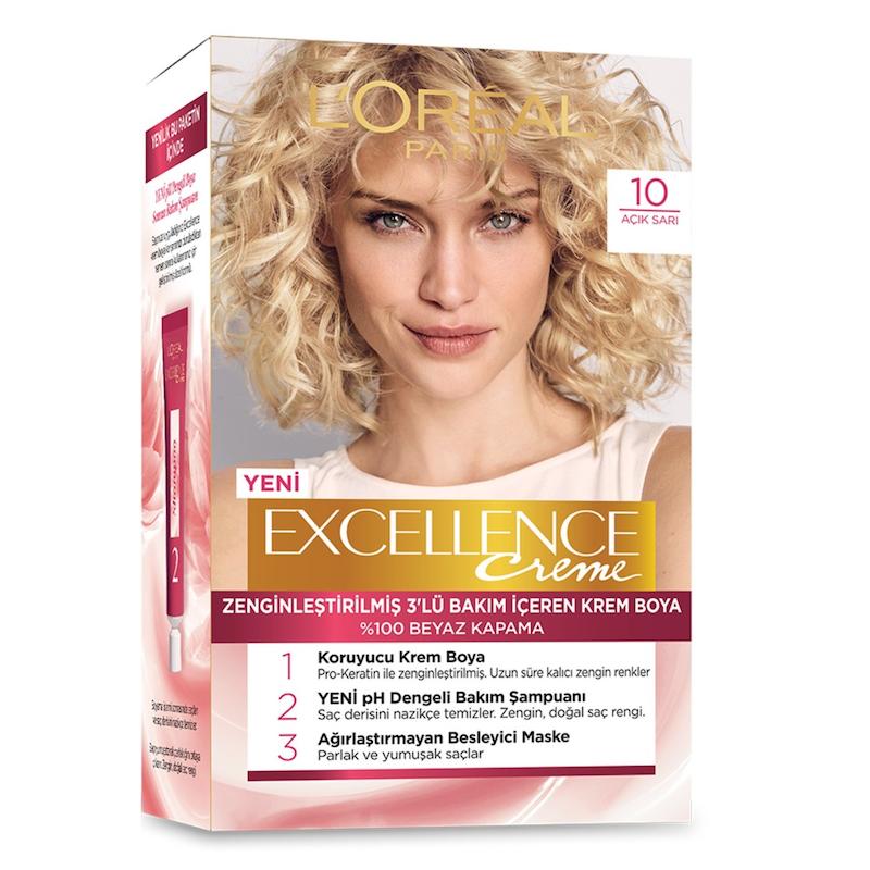 کیت رنگ موی لورال پاریس مدل Excellence شماره 10