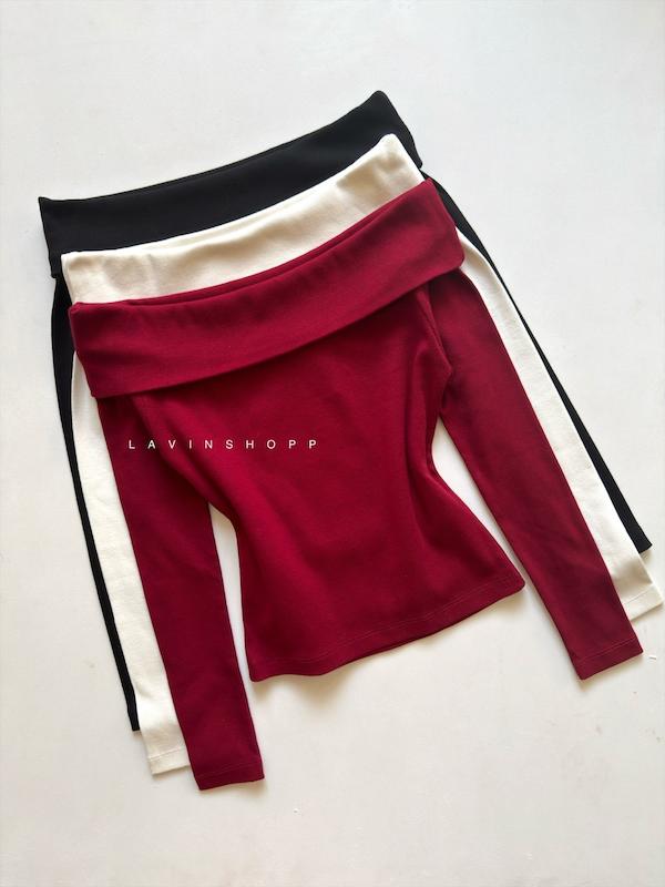 کراپ یقه قایقی (کد ۲۱۸)