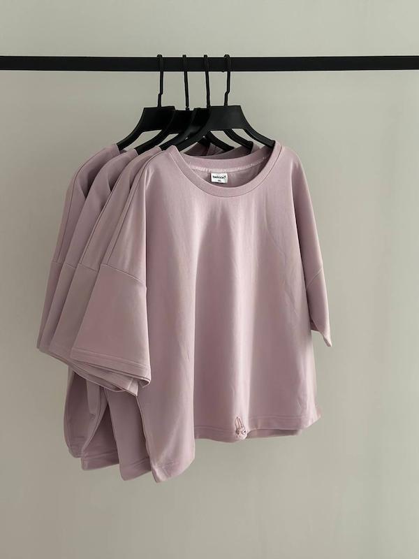 تیشرت باکسی لوندر