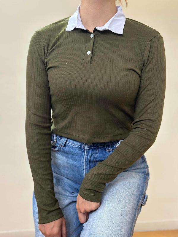 بلوز یقه دار