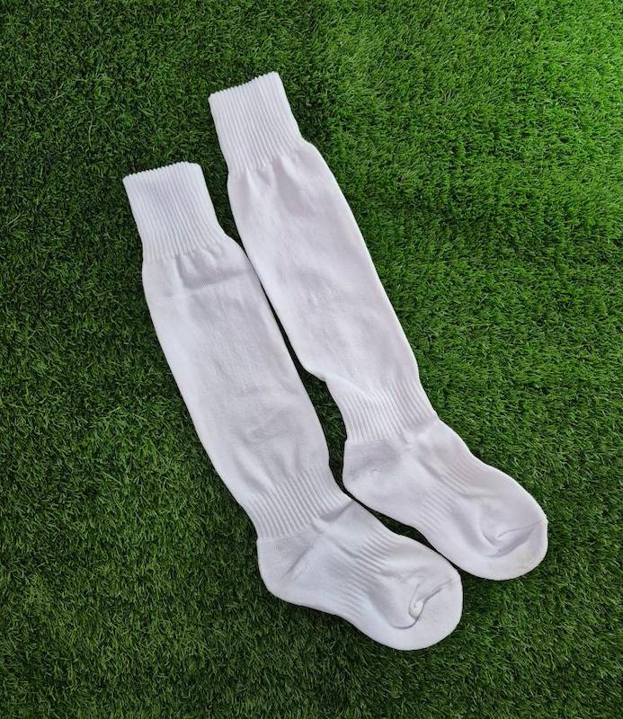 جوراب کف حوله تمام کش پسرانه / مردانه  ( سفید )