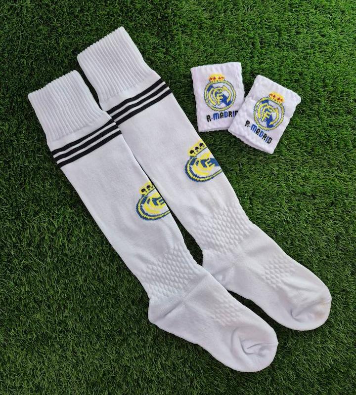 ست جوراب و مچ بند پسرانه ( رئال مادرید )