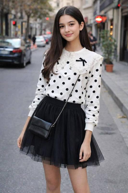 بلوز دورس پرنسسی یقه ب ب