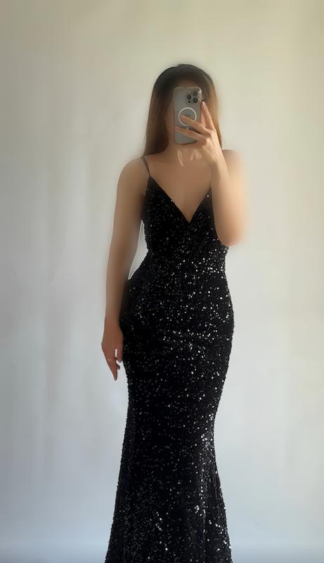 پیراهن مخمل پولکی🤍