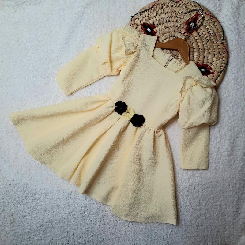 لباس دخترانه پیراهن طرح پرنسس 1 تا 7 سال