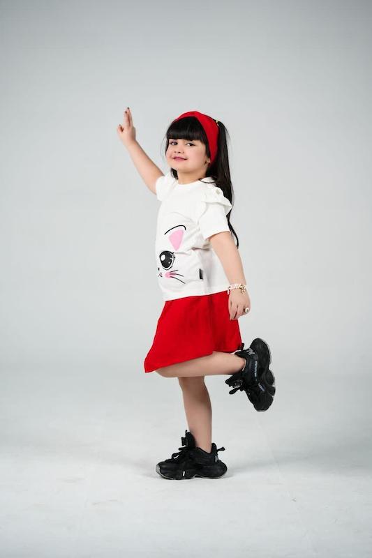 لباس دخترانه تیشرت شورتک پنبه اعلا