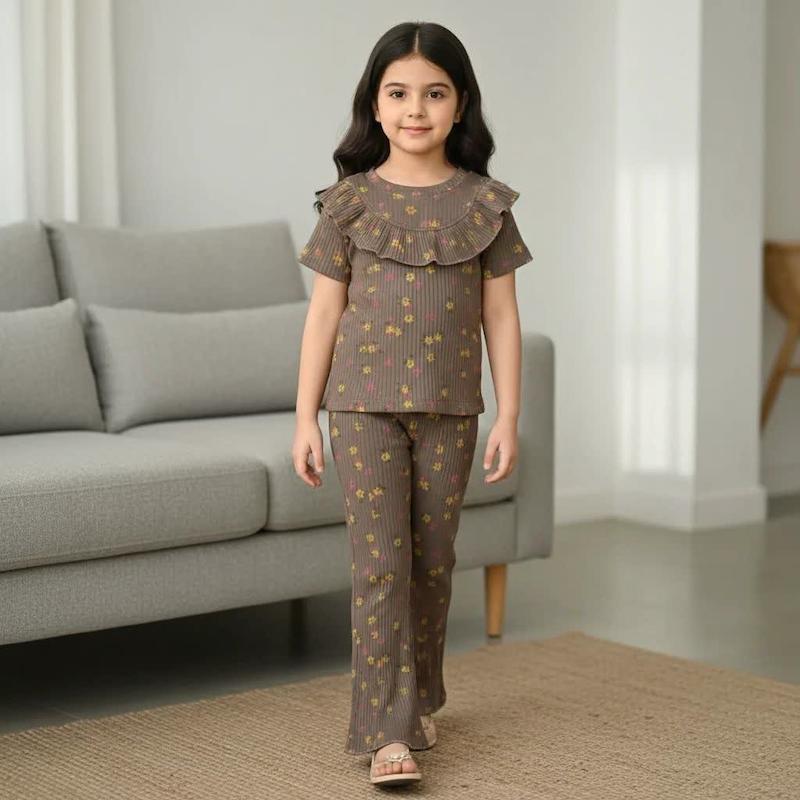 تیشرت شلوار دخترانه کبریتی 5 تا 15 سال