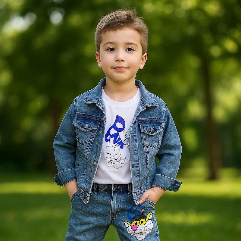 سه تیکه لی گرم بالا دختر پسری پلنگ صورتی