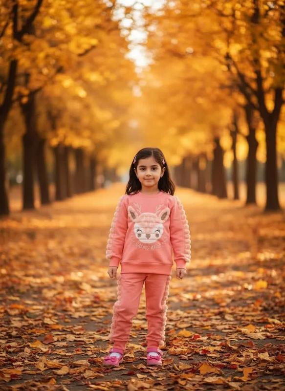 بلوز شلوار دخترانه گوزن دورس لاکرا