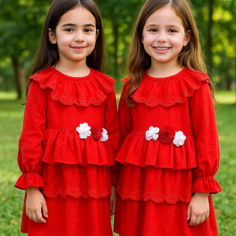 پیراهن دخترانه اسلپ دلبر ۱تا ۷ سال