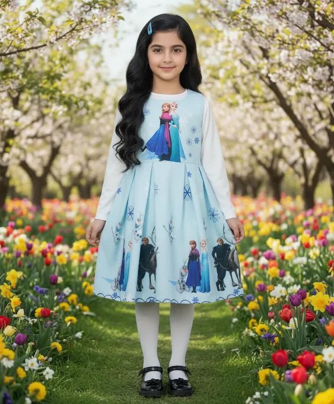 پیراهن دخترانه مازراتی السا و آنا ۳ تا ۱۲ سال