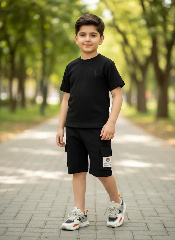 تیشرت شلوارک حصیری 1 تا 15 سال