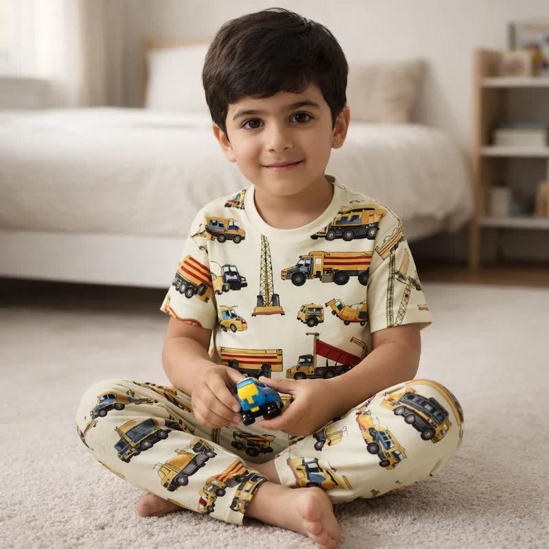 تیشرت شلوار پسرانه راحتی خونگی 1 تا 12 سال