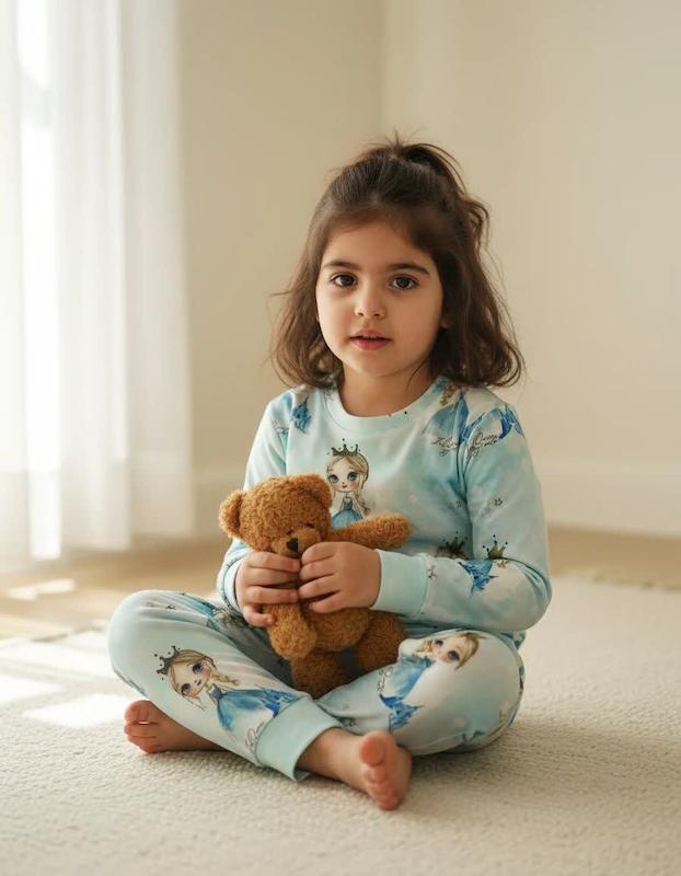 بلوز شلوار راحتی مادر دختری  پنبه لاکرا