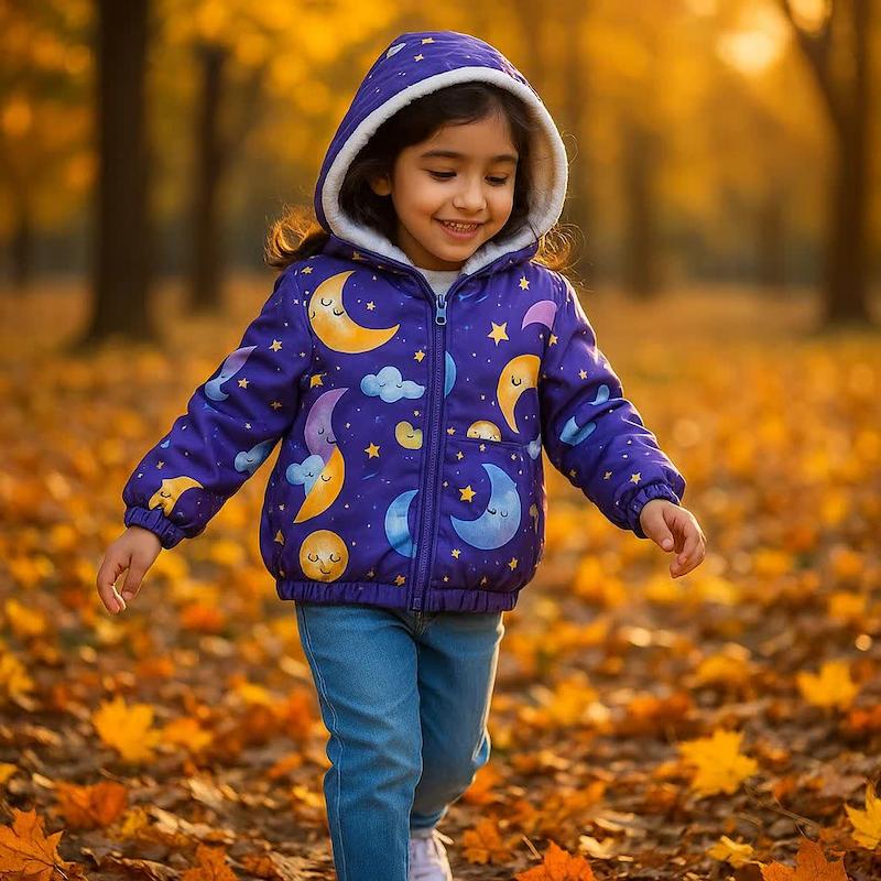 سویشرت دخترانه شمعی داخل خز 2 تا 7 سال