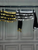 شال رقص حریر طلایی و نقره ای سکه درشت اقتصادی 