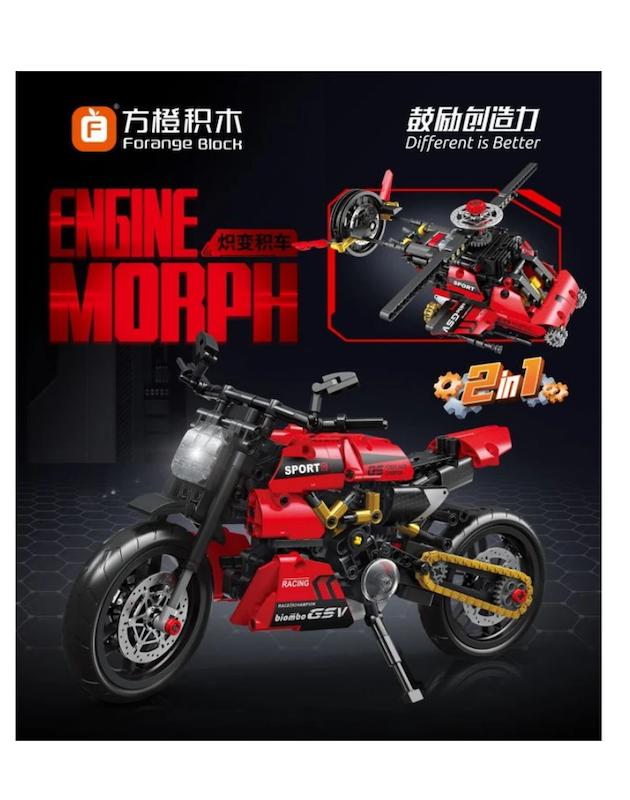 لگو هلی کوپتر و موتور دوکاتی دو مدل کد ۹۳۰۲