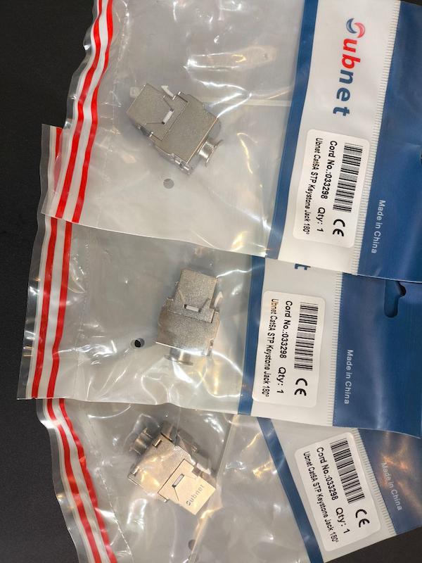 کیستون شبکه شیلددار بدون ابزار  TOOLLESS CAT6A STP