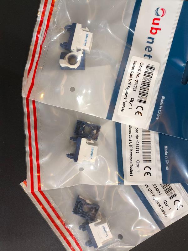 کیستون شبکه پیچی بدون ابزار  CAT6 UTP