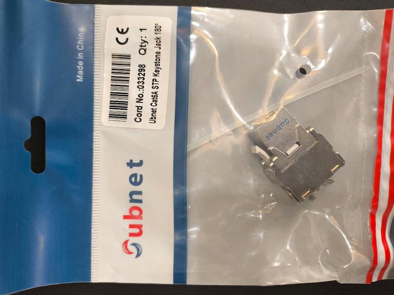 کیستون شبکه شیلددار پانچی  CAT6A STP