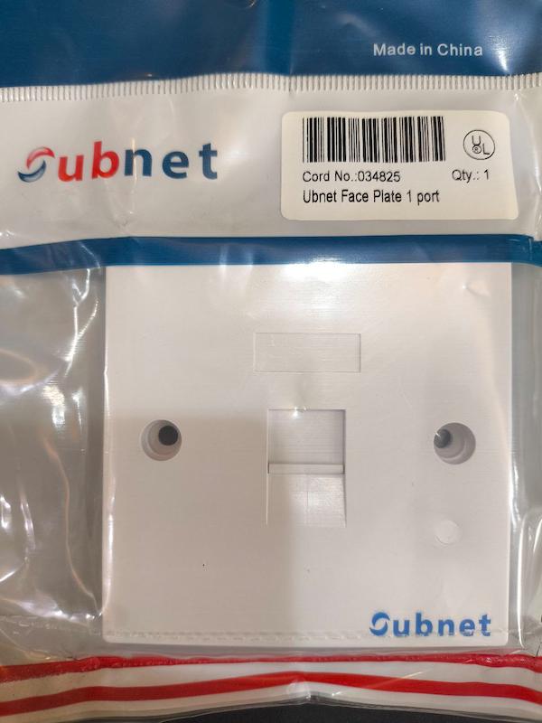 فیس پلیت تک پورت روکار یوبی نت  UBNET
