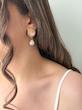 گوشواره مروارید سنگی اویز