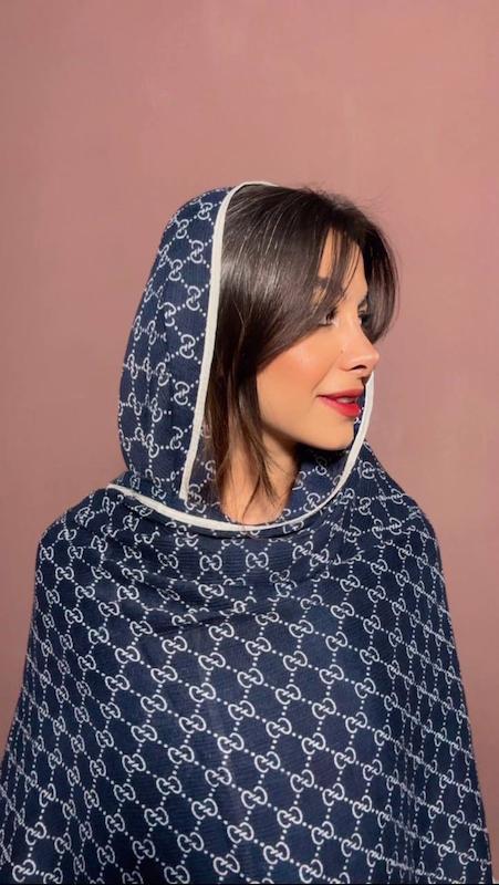 شال برشکا دورگان طرح گوچی کد 113