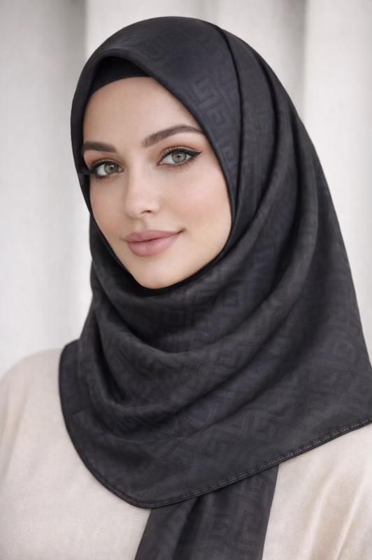 روسری ژاکارد ابریشم مناسب محرم