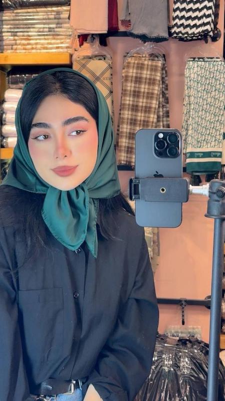 مینی اسکارف ساتن ابریشم