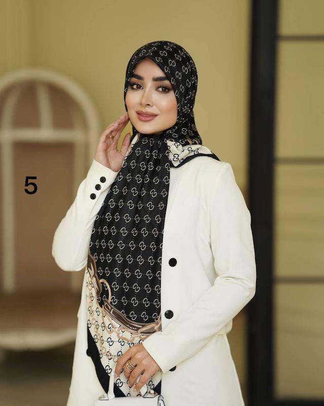 روسری گوچی طرح زنجیری توییل ابریشم 
