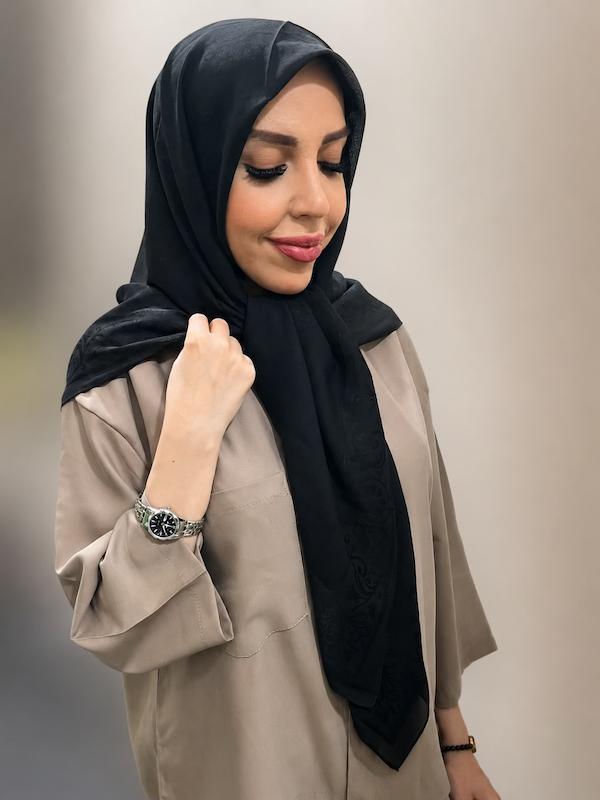 روسری حریر نخ ترک مناسب محرم