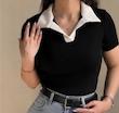 پولوشرت زنانه یقه سفید