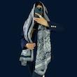 شال نخ کشمیر دور ریش جنگل کد007