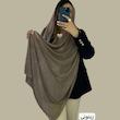 شال نخ ابریشم تمام لمه ساده کد 145
