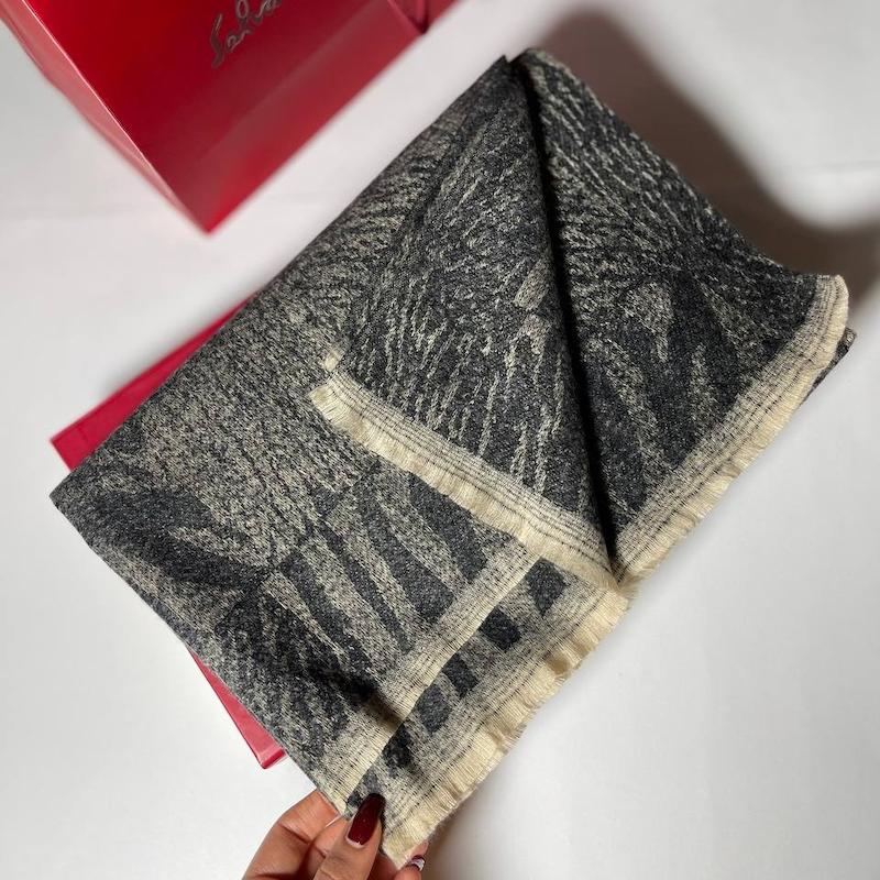 شال موهر گرنسی وارداتی تک رنگ ساده کد 144