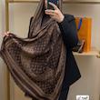 شال نخ کشمیر لمه دار وارداتی  لوییز ویتون کد 216