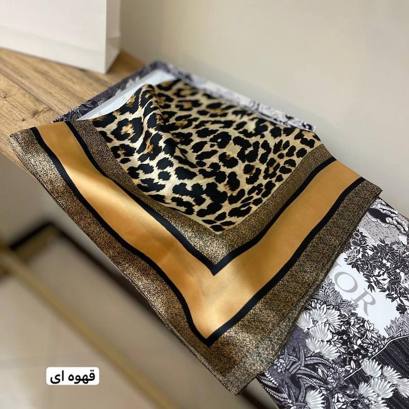 مینی اسکارف دو رنگ پلنگی وارداتی کد 225