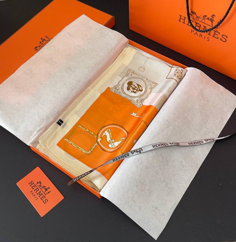 مینی اسکارف وارداتی هرمس  | Hermès فول پک کد 406