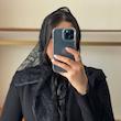 روسری تور گیپور سه گوش نگین دار کد 516