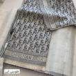 شال کشمیر ابریشم وارداتی دیور حروف کد 025