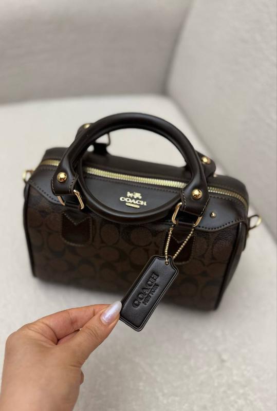 کیف کوچ |Coachصندوقی قهوه ای کد 595