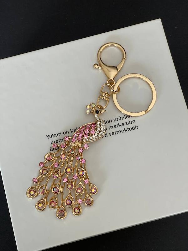 چارم بگ وارداتی نگینی طاوس کد 613