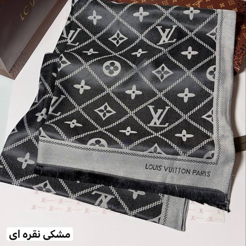 شال کشمیر ابریشم لمه وارداتی ال وی درشت کد 046