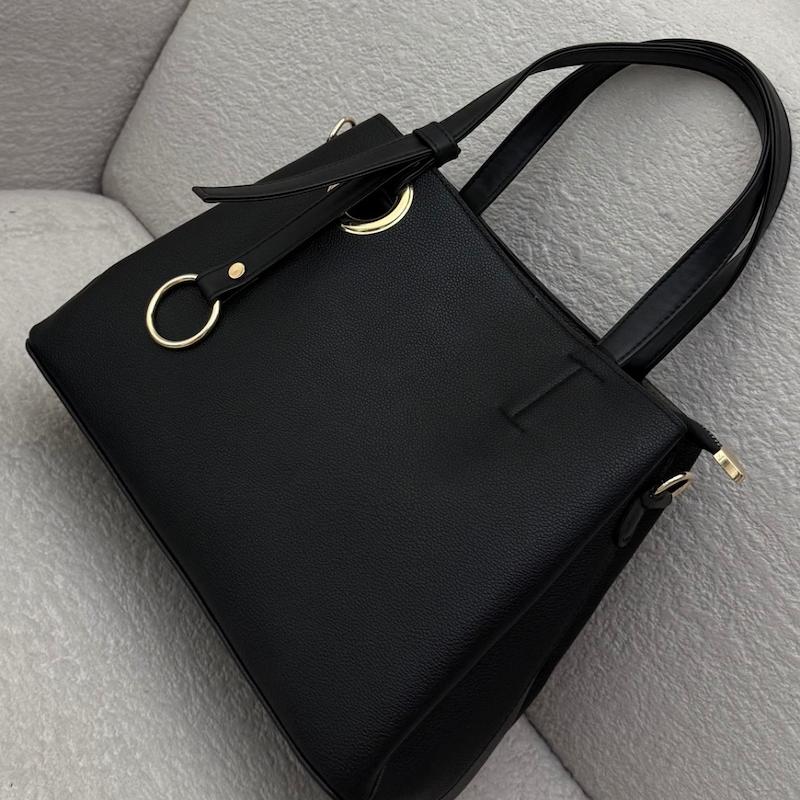 کیف دستی دوشی زنانه چرمی ساده کد 828